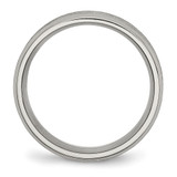 Chisel Titanium Satin and Brushed 8mm Beveled Edge Band - TB-17CBCEB3-3511