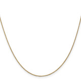 14K 24 inch .9mm Cable with Lobster Clasp Chain