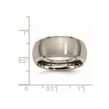 Chisel Titanium Satin and Polished 10mm Beveled Edge Band - TB-7D2036BA-4523