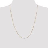 14K 24 inch .9mm Curb  with Spring Ring Clasp Pendant Chain