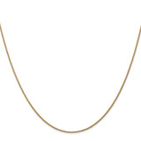 14K 24 inch 1.05mm Diamond-cut Spiga with Lobster Clasp Chain
