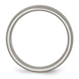 Chisel Titanium Stone Finish 7mm Half Round Band - TB-9C36E38D-2302