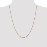14K 24 inch 1.05mm Diamond-cut Spiga with Spring Ring Clasp Chain