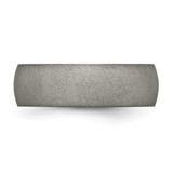 Chisel Titanium Stone Finish 7mm Half Round Band - TB-C7E3DB61-2948