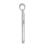De-Ani Sterling Silver Rhodium-plated Passion Cross with Frame Pendant