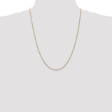 14K 24 inch 1.4mm Round Snake Lobster Clasp Chain