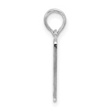 De-Ani Sterling Silver Rhodium-Plated Polished 0 Mile Marker Key West Pendant - QC-3BE03CA4-1784