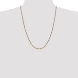 14K 24 inch 1.7mm Diamond-cut Spiga with Lobster Clasp Chain