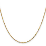 14K 24 inch 1.8mm Diamond-cut Round Open Link Cable with Lobster Clasp Chain - PE-FF12AC57-5676