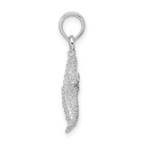 De-Ani Sterling Silver Rhodium-Plated Polished Beaded Starfish Pendant - QC-BFA180FD-9276