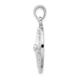 De-Ani Sterling Silver Rhodium-Plated Polished Nautical Compass Pendant - QC-C78A6F4F-2500