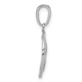 De-Ani Sterling Silver Rhodium-Plated Polished Sand Dollar Pendant - QC-E481A74B-2286