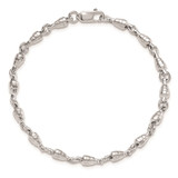 De-Ani Sterling Silver Rhodium-plated Polished Swivel Link Bracelet