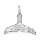 De-Ani Sterling Silver Rhodium-Plated Polished Whale Tail Pendant