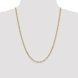 14K 24 inch 2.75mm Lightweight Singapore with Lobster Clasp Chain