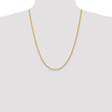 14K 24 inch 2.75mm Regular Rope with Lobster Clasp Chain