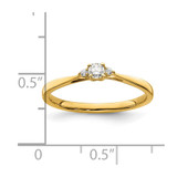 First Promise 14k 1/8 carat Lab Grown Diamond VS/SI+ G+ Complete Petite Engagement Ring - RM-66B6CA15-4698