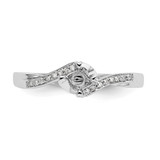 First Promise 14k White Gold 1/3 carat Lab Grown Diamond VS/SI+ G+ Complete Petite Engagement Ring