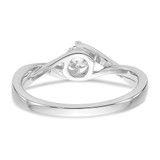 First Promise 14k White Gold 1/3 carat Lab Grown Diamond VS/SI+ G+ Complete Petite Engagement Ring