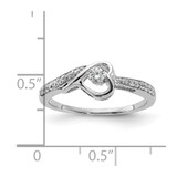 First Promise 14k White Gold 1/5 carat Lab Grown Diamond VS/SI+ G+ Complete Petite Engagement Ring - RM-28DA1D21-2520