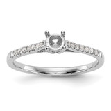 First Promise 14k White Gold 1/5 carat Lab Grown Diamond VS/SI+ G+ Complete Petite Engagement Ring - RM-438C723C-4950
