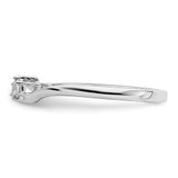 First Promise 14k White Gold 1/8 carat Lab Grown Diamond VS/SI+ G+ Complete Petite Engagement Ring - RM-7FEF0BE4-3156
