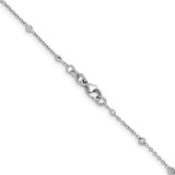 Herco Platinum Polished Bezel Set 34 Lab Grown Diamond Station 20 Inch Necklace