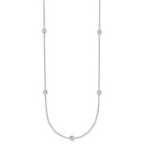 Herco Platinum Polished Bezel Set 7 Station 16 Inch Necklace Mounting - PT-686DFCA5-3214