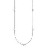 Herco Platinum Polished Bezel Set 7 Station 18 Inch Necklace Mounting - PT-1E5DADC5-1439