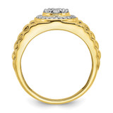 IBGoodman 10k 1/2 carat Lab Grown Diamond VS/SI+ G+ Complete Men's Ring - RM-2382079B-9324
