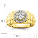 IBGoodman 10k 1/2 carat Lab Grown Diamond VS/SI+ G+ Complete Men's Ring - RM-2382079B-9324