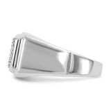IBGoodman 10k White Gold 1 carat Lab Grown Diamond VS/SI+ G+ Cluster Men's Ring