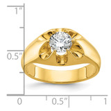 IBGoodman 14k 1 carat Lab Grown Diamond VS/SI+ G+ Complete Men's Ring - B0-AD574AD4-9279