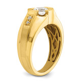 IBGoodman 14k 1/15 carat Lab Grown Diamond VS/SI+ G+ Semi Mount Men's Ring - RM-03C2567D-6170