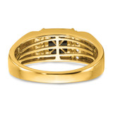 IBGoodman 14k 1/8 carat Lab Grown Diamond VS/SI+ G+ and Onyx Men's Ring