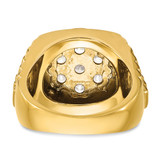 IBGoodman 14k 2 carat Lab Grown Diamond VS/SI+ G+ Complete Ribbed Men's Cluster Ring