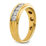 IBGoodman 14k Men's Polished 7/8 Carat AA Quality Diamond Ring