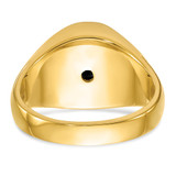 IBGoodman 14k Men's Polished and Grooved Blue Lodge Master Masonic Ring Mounting - B0-3B2615CE-1223