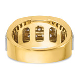 IBGoodman 14k Men's Polished and Satin Cluster Ring Mounting