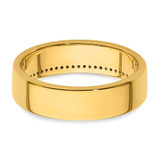 IBGoodman 14k Polished 1/5 Carat AA Quality Diamond Row Ring