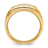 IBGoodman 14k Polished and Satin Five Stone Men's Ring Mounting - B6-3F31088F-4552
