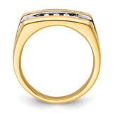 IBGoodman 14k Rhodium-plated 1 1/6 carat Lab Grown Diamond VS/SI+ G+ Men's Ring