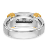 IBGoodman 14k Two-tone 1 carat Lab Grown Diamond VS/SI+ G+ Complete Men's Ring - B6-452A03D9-2224