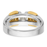 IBGoodman 14k Two-tone 1/2 carat Lab Grown Diamond VS/SI+ G+ Complete Men's Ring
