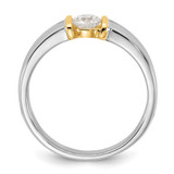 IBGoodman 14k Two-Tone 1/2 carat Lab Grown Diamond VS/SI+ G+ Complete Men's Wedding Band - B6-A255CCA1-1860