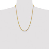 14K 24 inch 3.7mm Franco with Fancy Lobster Clasp Chain