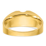 IBGoodman 14k Two-tone 1/4 carat Lab Grown Diamond VS/SI+ G+ Complete Polished and Satin Men's Ring - B5-E7B16303-8147
