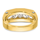 IBGoodman 14k Two-tone Five Stone Polished and Satin Men's Ring Mounting - B6-1CB4C4D2-5700
