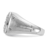 IBGoodman 14k Two-tone Men's Polished and Satin 1 Carat AA Quality Diamond Square Cluster Ring - B5-65027EAD-6184