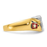 IBGoodman 14k Two-tone Men's Polished Masonic Shriner's Ring Mounting